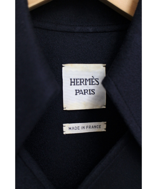 HERMES（エルメス）HERMES (エルメス) カシミヤショートジャケット ネイビー サイズ:34の古着・服飾アイテム