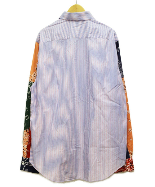 LOEWE（ロエベ）LOEWE (ロエベ) 19SS バンダナスリーブストライプシャツ ブルー サイズ:39の古着・服飾アイテム