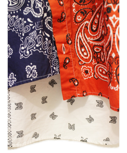 LOEWE（ロエベ）LOEWE (ロエベ) 19SS 再構築バンダナシャツ マルチカラー サイズ:Mの古着・服飾アイテム