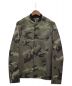 VALENTINO（ヴァレンティノ）の古着「カモ柄レザーブルゾン」｜カーキ