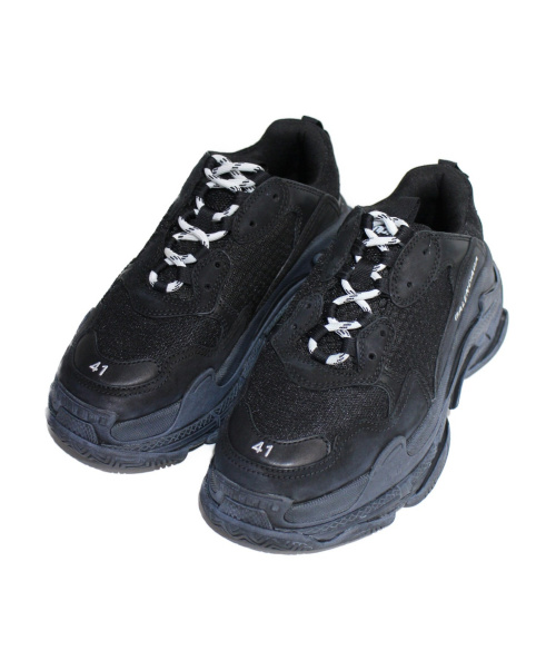 BALENCIAGA（バレンシアガ）BALENCIAGA (バレンシアガ) Triple S ブラック サイズ:27 未使用品 triple S 534162/W09O1/1000の古着・服飾アイテム
