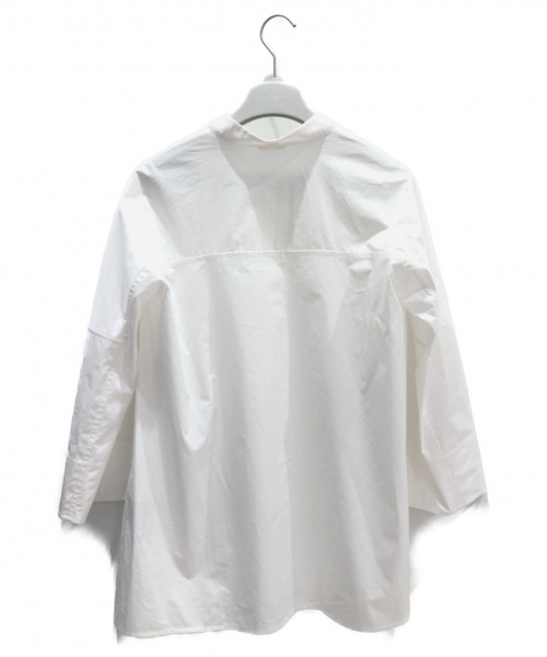 HERMES（エルメス）HERMES (エルメス) Vネックプルオーバーブラウス ホワイト サイズ:34 2019SS　の古着・服飾アイテム