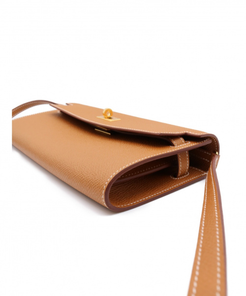 HERMES（エルメス）HERMES (エルメス) ケリートゥーゴー ゴールド サイズ:- ヴォーエプソン  Y刻印　2020最新の古着・服飾アイテム