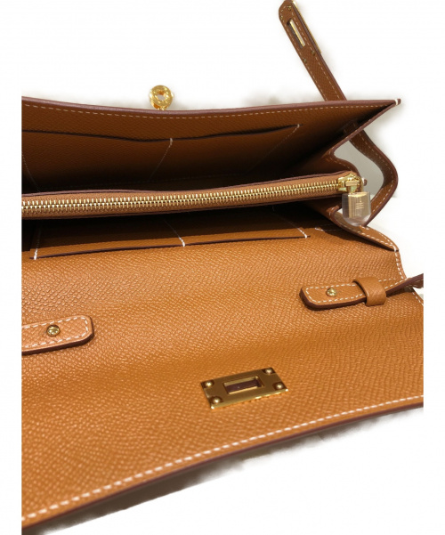 HERMES（エルメス）HERMES (エルメス) ケリートゥーゴー ゴールド サイズ:- ヴォーエプソン  Y刻印　2020最新の古着・服飾アイテム