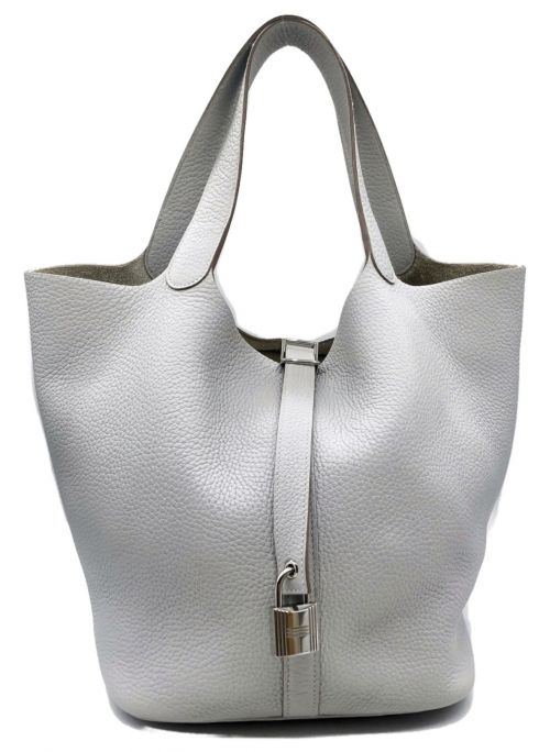 HERMES（エルメス）HERMES (エルメス) ピコタンロックGM GRIS PERLE（パールグレー） サイズ:GMの古着・服飾アイテム