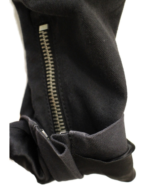Maison Margiela（メゾンマルジェラ）Maison Margiela (メゾンマルジェラ) ハの字コットンライダースジャケット ネイビー サイズ:44の古着・服飾アイテム