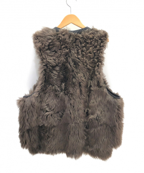 MARNI（マルニ）MARNI (マルニ) ムートンベスト ブラウン サイズ:42の古着・服飾アイテム