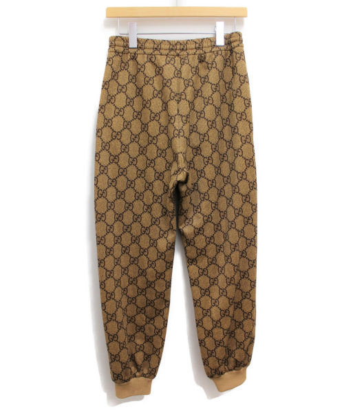 GUCCI（グッチ）GUCCI (グッチ) 20AW テクニカルジャージーパンツ ブラウン サイズ:XS GG柄の古着・服飾アイテム