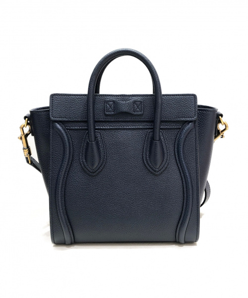 CELINE（セリーヌ）CELINE (セリーヌ) ラゲージナノショッパー ネイビー サイズ:ナノの古着・服飾アイテム