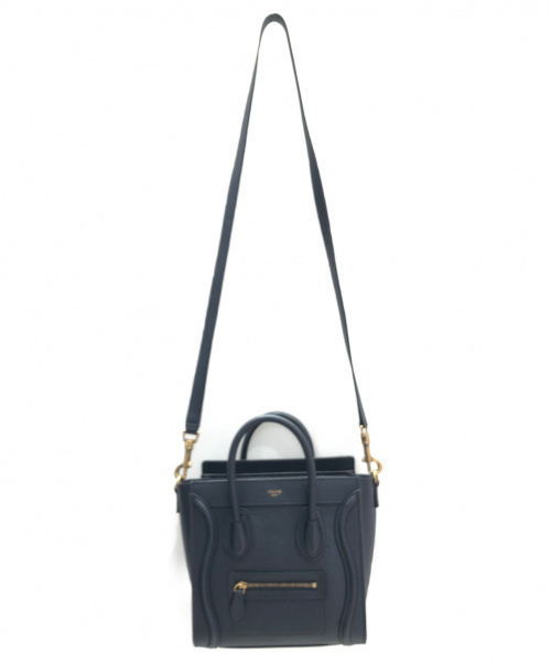 CELINE（セリーヌ）CELINE (セリーヌ) ラゲージナノショッパー ネイビー サイズ:ナノの古着・服飾アイテム