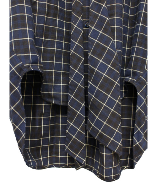 BALENCIAGA（バレンシアガ）BALENCIAGA (バレンシアガ) New Swing Shirt ネイビー サイズ:34の古着・服飾アイテム