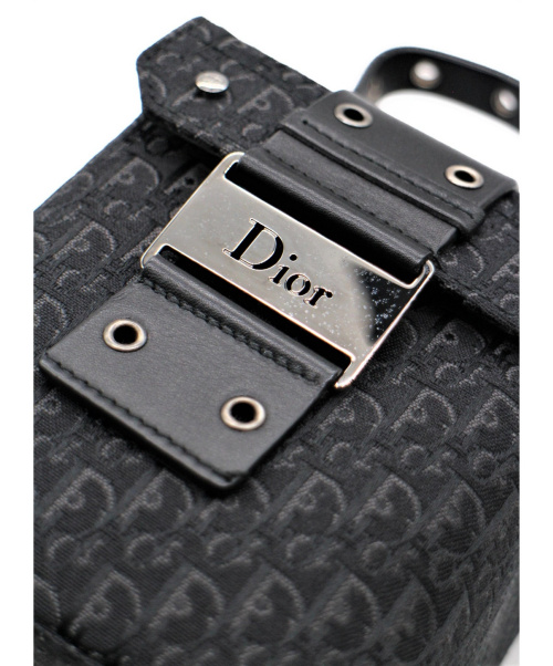 Christian Dior（クリスチャン ディオール）Christian Dior (クリスチャンディオール) トロッター柄バニティポーチ ブラック サイズ:- HE1002の古着・服飾アイテム