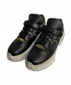 Maison Margielaメゾンマルジェラ）の古着「Low Top Retro Sneakers」｜ブラック×ホワイト