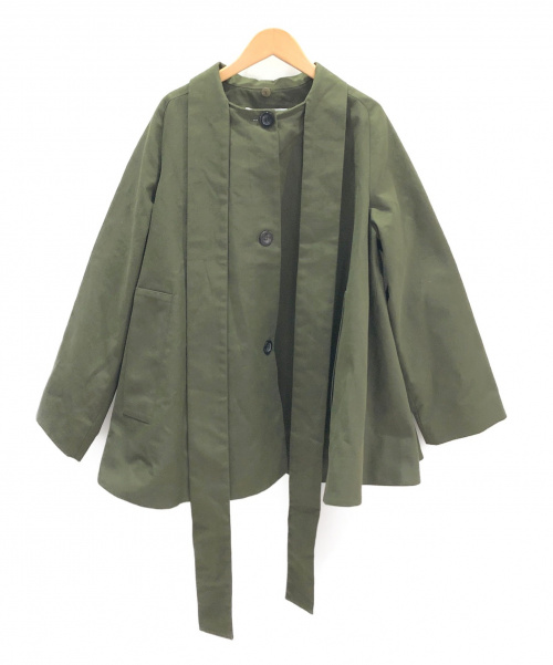 LOEWE（ロエベ）LOEWE (ロエベ) ハウンドトゥースカラージャケット カーキグリーン サイズ:32 未使用品の古着・服飾アイテム