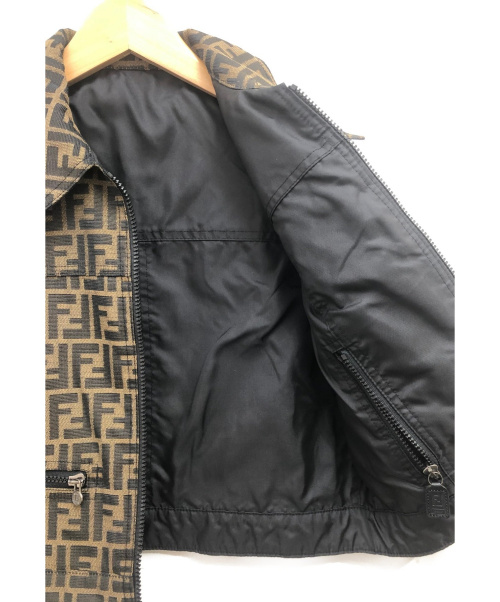 FENDI（フェンディ）FENDI (フェンディ) ズッカ柄ジップアップベスト ベージュ サイズ:44の古着・服飾アイテム