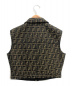 FENDI (フェンディ) ズッカ柄ジップアップベスト ベージュ サイズ:44：34800円
