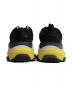 中古・古着 BALENCIAGA (バレンシアガ) Triple S ブラック×イエロー サイズ:24 triple S：42800円