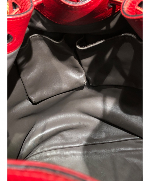 GUCCI（グッチ）GUCCI (グッチ) 巾着ショルダーバッグ レッド サイズ:- 354472 486628の古着・服飾アイテム