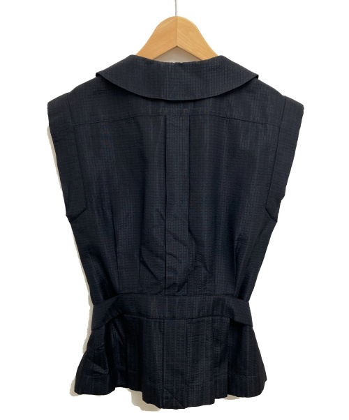 CHANEL（シャネル）CHANEL (シャネル) ノースリーブブラウス ブラック サイズ:38の古着・服飾アイテム