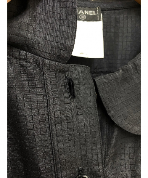 CHANEL（シャネル）CHANEL (シャネル) ノースリーブブラウス ブラック サイズ:38の古着・服飾アイテム
