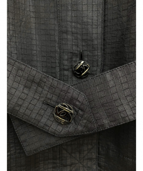 CHANEL（シャネル）CHANEL (シャネル) ノースリーブブラウス ブラック サイズ:38の古着・服飾アイテム