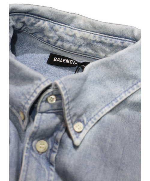 BALENCIAGA（バレンシアガ）BALENCIAGA (バレンシアガ) 19SS バックロゴデニムシャツ サイズ:37の古着・服飾アイテム