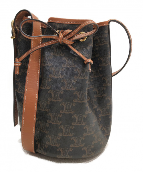 CELINE（セリーヌ）CELINE (セリーヌ) スモールドローストリングバッグ ブラック サイズ:-の古着・服飾アイテム