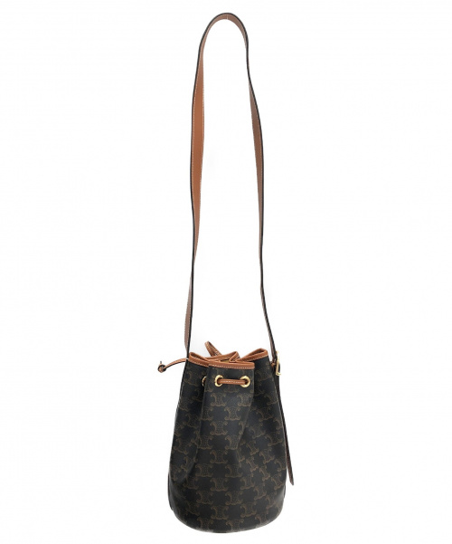 CELINE（セリーヌ）CELINE (セリーヌ) スモールドローストリングバッグ ブラック サイズ:-の古着・服飾アイテム