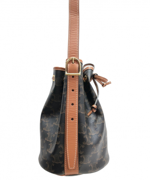 CELINE（セリーヌ）CELINE (セリーヌ) スモールドローストリングバッグ ブラック サイズ:-の古着・服飾アイテム