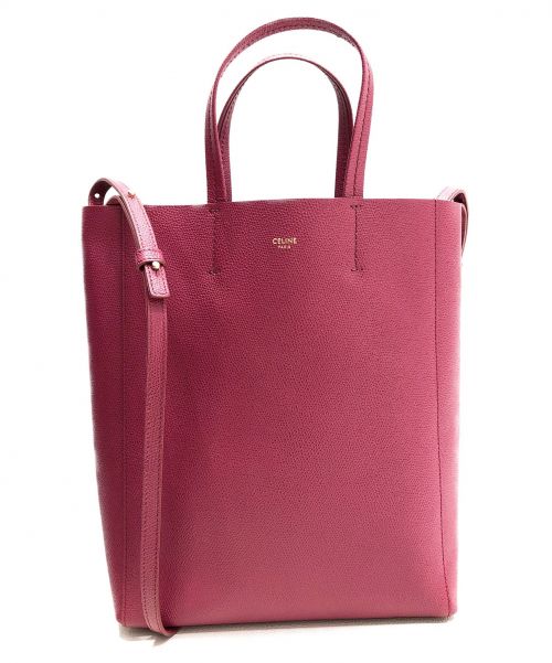CELINE（セリーヌ）CELINE (セリーヌ) バーティカルカバスモール ワインレッド サイズ:-の古着・服飾アイテム