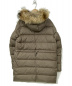 MONCLER (モンクレール) ファー付ダウンコート ブラウン サイズ:4 FRAGON：49800円