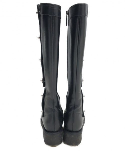 CHANEL（シャネル）CHANEL (シャネル) ターンロックココマークロングブーツ ブラック サイズ:35C G31202の古着・服飾アイテム