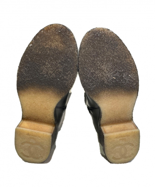 CHANEL（シャネル）CHANEL (シャネル) ターンロックココマークロングブーツ ブラック サイズ:35C G31202の古着・服飾アイテム