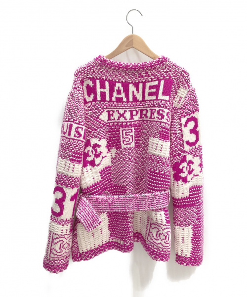 CHANEL（シャネル）CHANEL (シャネル) カシミヤニットコート ピンク サイズ:38 2020クルーズコレクションの古着・服飾アイテム