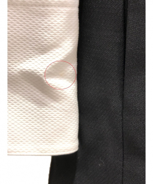 VALENTINO（ヴァレンティノ）VALENTINO (ヴァレンティノ) コントラストカラークレープクチュールドレス ブラック サイズ:42の古着・服飾アイテム