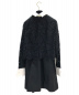 VALENTINO (ヴァレンティノ) コントラストカラークレープクチュールドレス ブラック サイズ:42：59800円