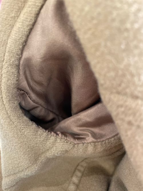 CELINE（セリーヌ）CELINE (セリーヌ) カシミヤエッグクロンビーコート キャメル サイズ:38の古着・服飾アイテム