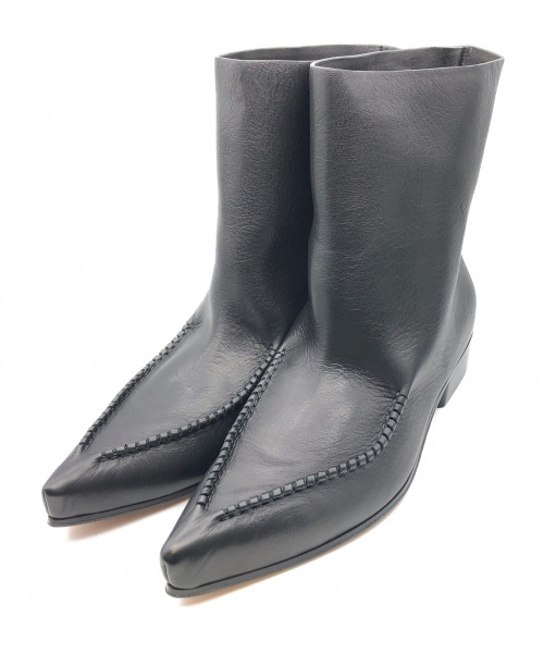 CELINE（セリーヌ）CELINE (セリーヌ) ショートブーツ ブラック サイズ:37.5 未使用品 Santiago 323243CSAC.38NOの古着・服飾アイテム