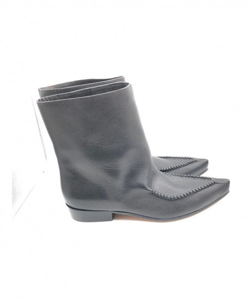CELINE（セリーヌ）CELINE (セリーヌ) ショートブーツ ブラック サイズ:37.5 未使用品 Santiago 323243CSAC.38NOの古着・服飾アイテム
