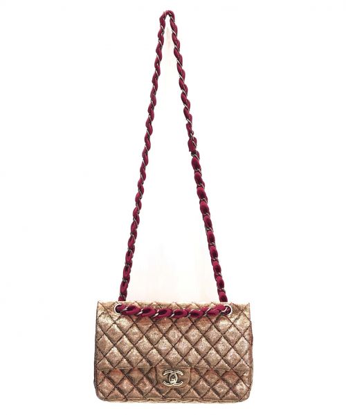 CHANEL（シャネル）CHANEL (シャネル) ラメキャンバスマトラッセ ゴールド サイズ:25の古着・服飾アイテム