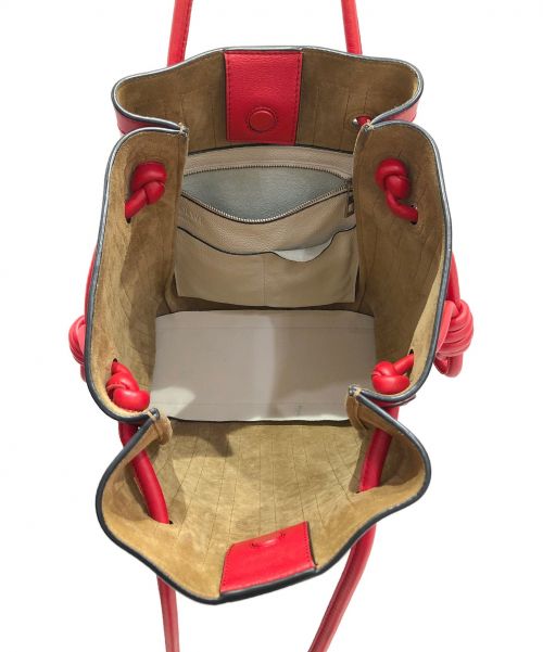 LOEWE（ロエベ）LOEWE (ロエベ) フラメンコノットグリッド レッド×ホワイト サイズ:-の古着・服飾アイテム