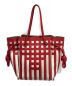 LOEWE (ロエベ) フラメンコノットグリッド レッド×ホワイト サイズ:-：69800円
