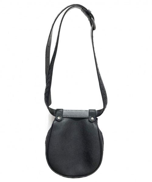 BOTTEGA VENETA（ボッテガベネタ）BOTTEGA VENETA (ボッテガベネタ) イントレチャートベルト付バッグ ブラック サイズ:-の古着・服飾アイテム
