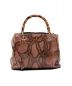 GUCCI（グッチ）の古着「バンブー2WAYバッグ」｜ピンク
