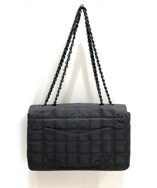 CHANEL（シャネル）CHANEL (シャネル) Wチェーンショルダーバッグ ブラック サイズ:25 ニュートラベルライン A15285の古着・服飾アイテム