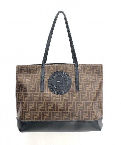FENDI（フェンディ）FENDI (フェンディ) ズッカ柄トートバッグ ブラウン サイズ:-の古着・服飾アイテム