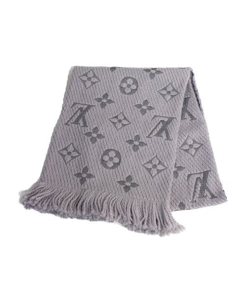 LOUIS VUITTON（ルイ ヴィトン）LOUIS VUITTON (ルイヴィトン) エシャルプ・ロゴマニア ラベンダー サイズ:-の古着・服飾アイテム