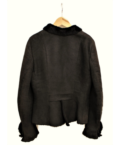 GUCCI（グッチ）GUCCI (グッチ) ムートンジャケット ダークブラウン サイズ:42の古着・服飾アイテム