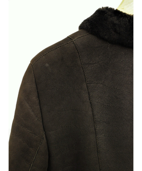GUCCI（グッチ）GUCCI (グッチ) ムートンジャケット ダークブラウン サイズ:42の古着・服飾アイテム