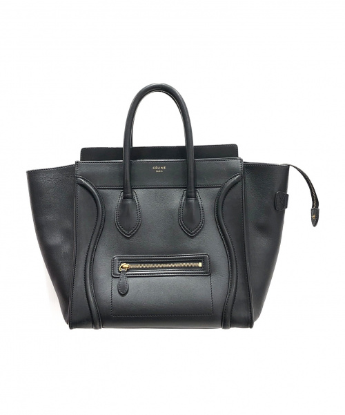 CELINE（セリーヌ）CELINE (セリーヌ) ラゲージミニショッパー ブラックの古着・服飾アイテム